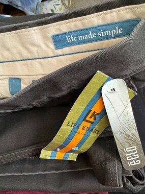 Life Khaki Men’s charcoal pants Chinos – Classic Straight Fit 38/34